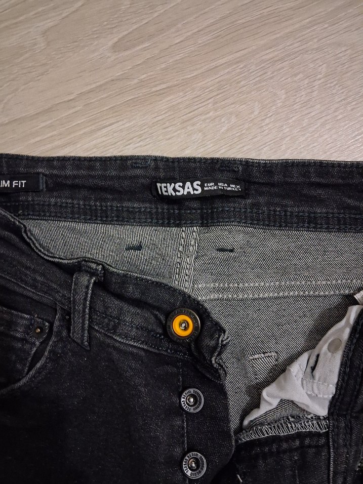 Erkek Siyah Denim Slim Fit Jean - Görsel 3