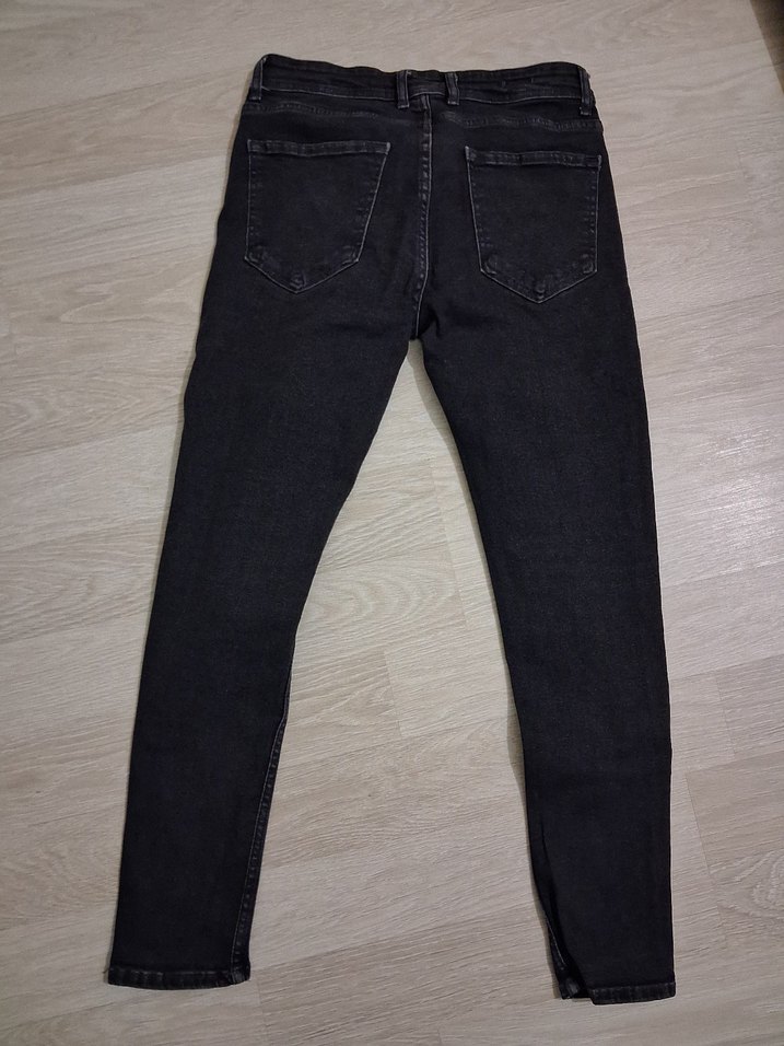 Erkek Siyah Denim Slim Fit Jean - Görsel 2