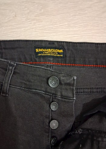 Siyah Yırtık Modelli Slim Fit Street Style Jean - Görsel 3