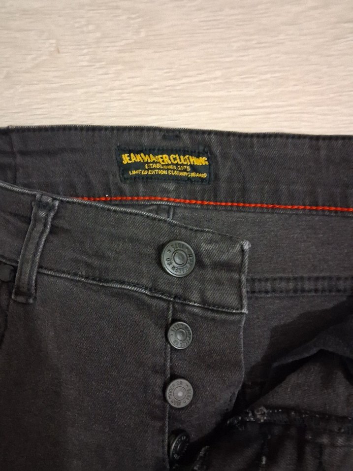 Siyah Yırtık Modelli Slim Fit Street Style Jean - Görsel 3