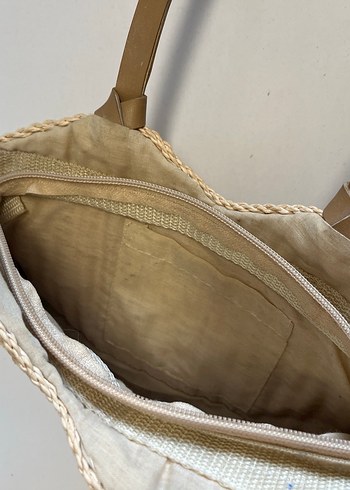 hasır el yapımı Kadın Omuz Çantası - Görsel 2