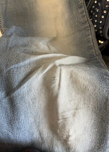 Gri Mavi ispanyol paça Kot Pantolon - Görsel 4