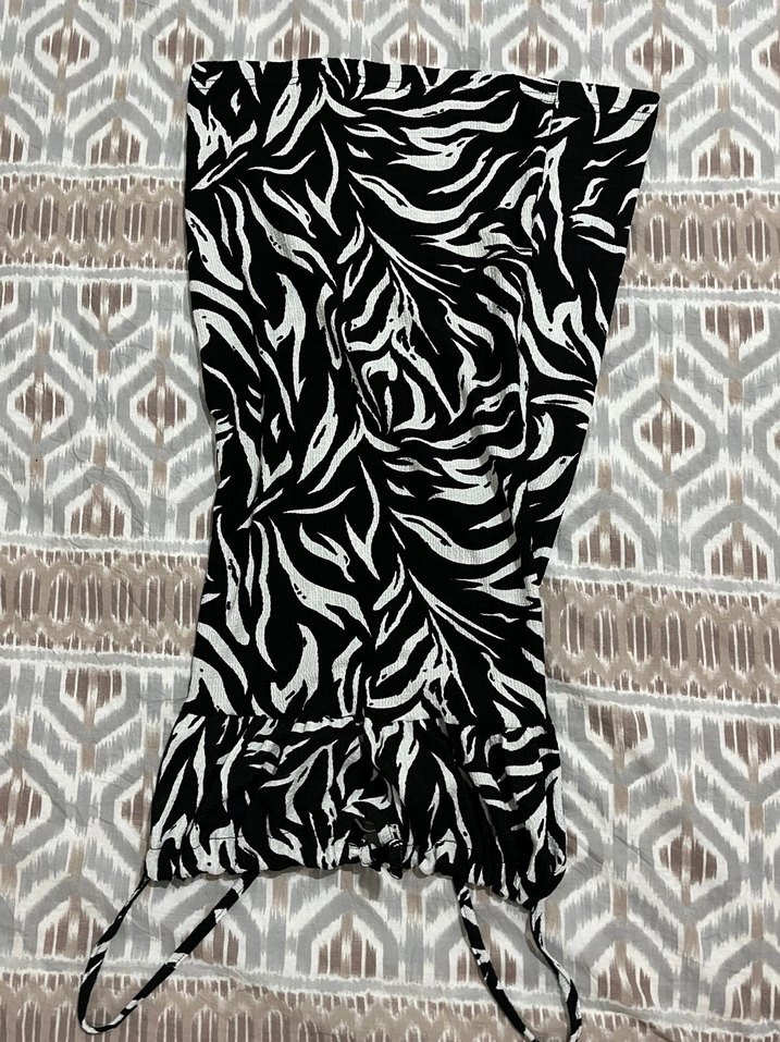 Zebra desen yazlık elbise - Görsel 2