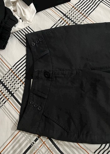 çizgili düşük bel pantolon - Görsel 2