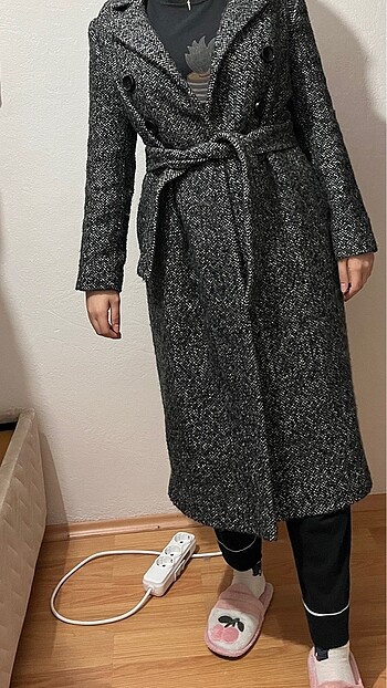 Karen Millen Karen millen marka yün kaşe kaban