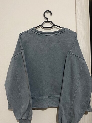Diğer Gri Yazılı Sweatshirt