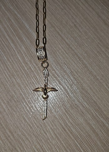 Zara paslanmaz çelik Zincir Detaylı Uzun altın kaplama Kolye