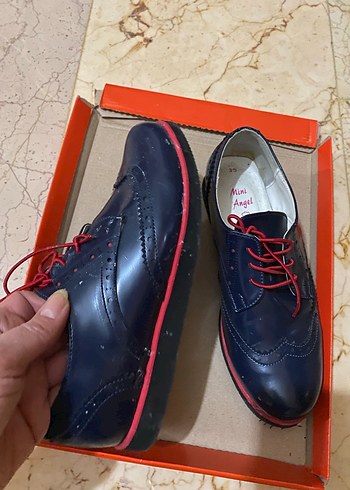 Lacivert Bağcıklı Erkek Çocuk Ayakkabısı - Görsel 2