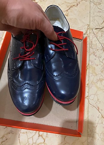 Lacivert Bağcıklı Erkek Çocuk Ayakkabısı - Görsel 5