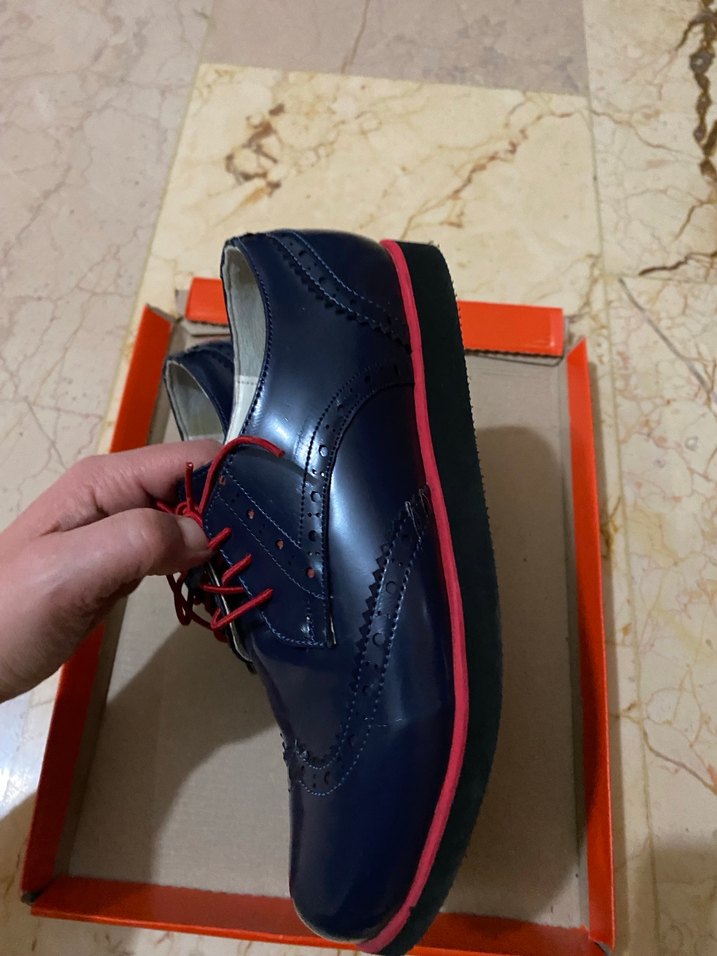 Lacivert Bağcıklı Erkek Çocuk Ayakkabısı - Görsel 4