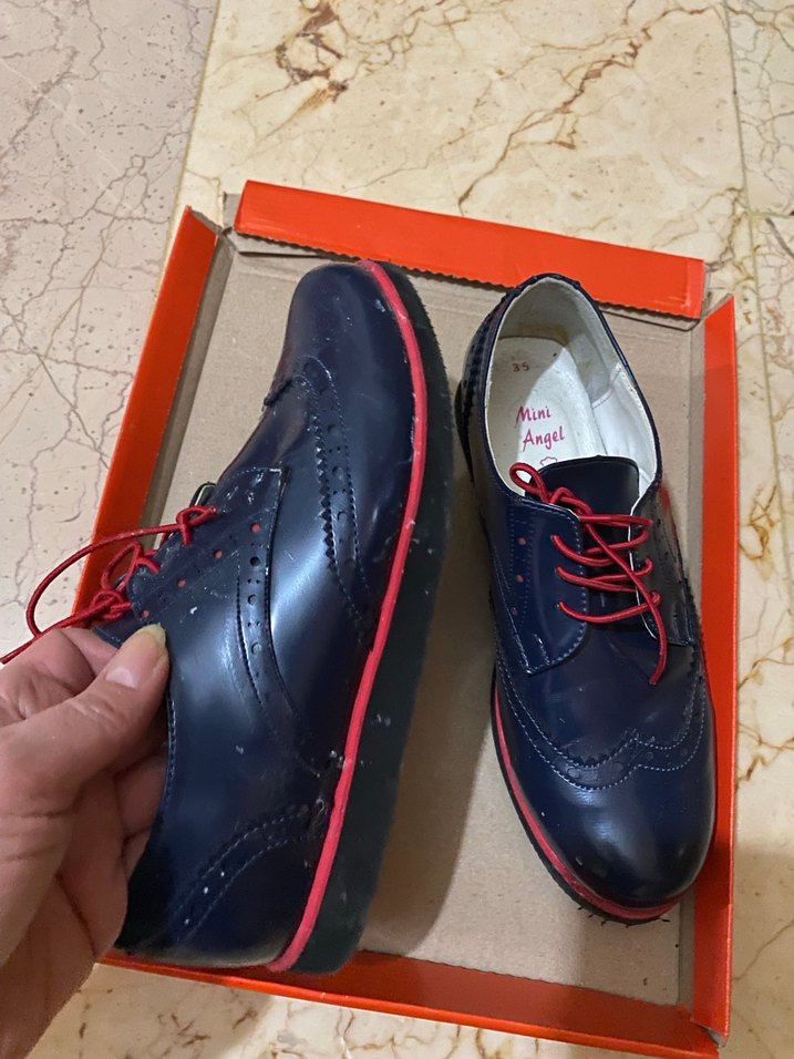 Lacivert Bağcıklı Erkek Çocuk Ayakkabısı - Görsel 2