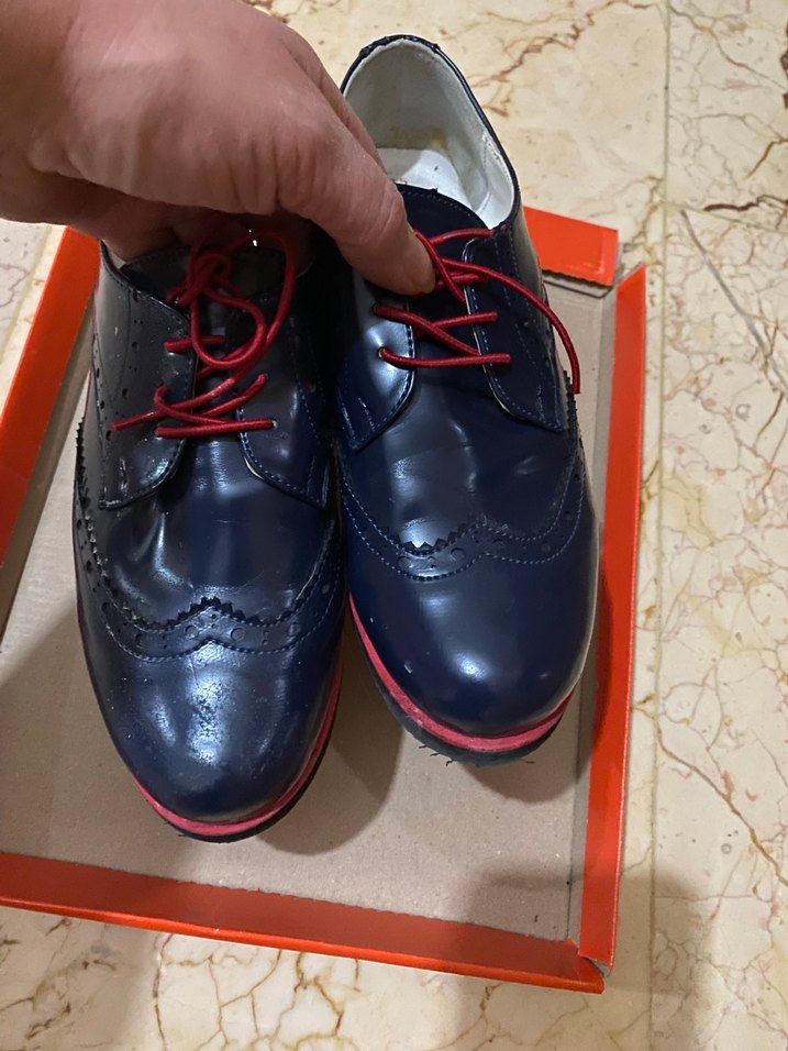 Lacivert Bağcıklı Erkek Çocuk Ayakkabısı - Görsel 5