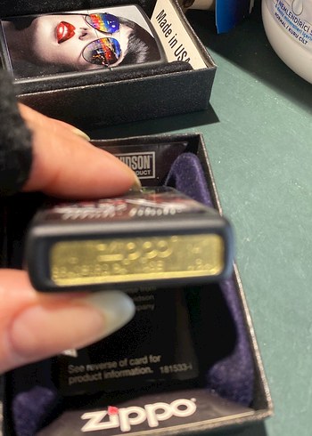 Harley-Davidson Siyah Zippo Çakmak orijinal - Görsel 2