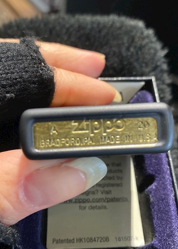 Aslan Desenli Gri Zippo Çakmak orijinal - Görsel 2