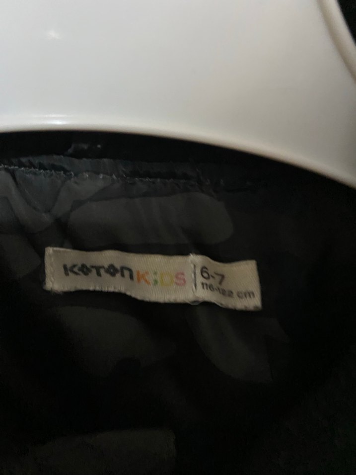 Erkek Çocuk Gri Kamuflaj Desenli Düğmeli Ceket - Görsel 2