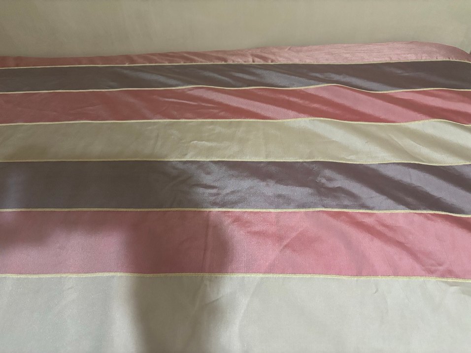 Pembe Çizgili Pastel Yatak Örtüsü home art - Görsel 2