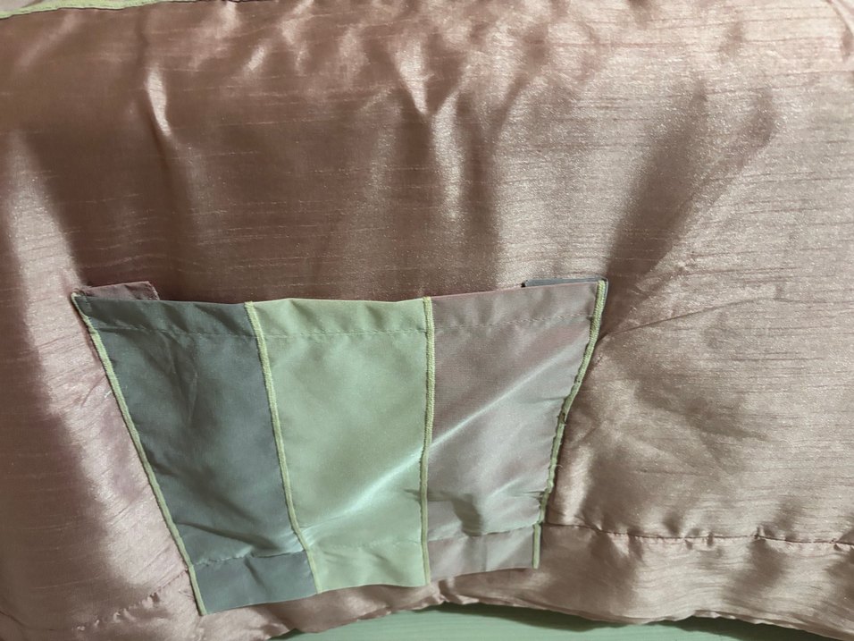 Pembe Çizgili Pastel Yatak Örtüsü home art - Görsel 4