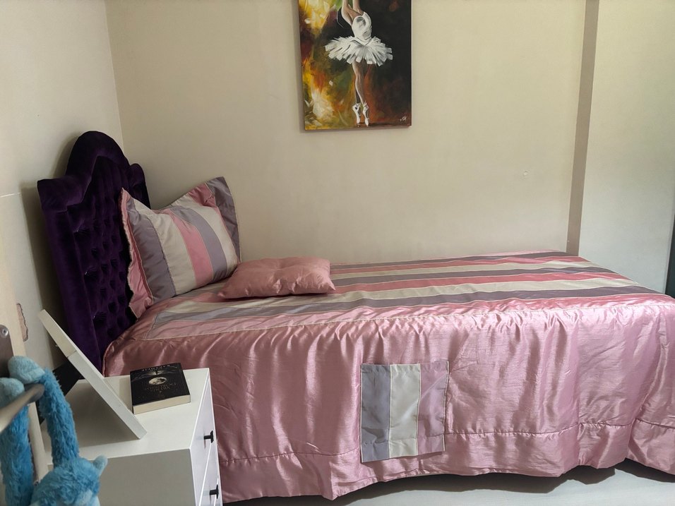 Pembe Çizgili Pastel Yatak Örtüsü home art - Görsel 5