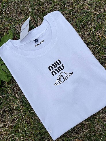 Miu Miu MIu MIU Yetişkin Tshirt