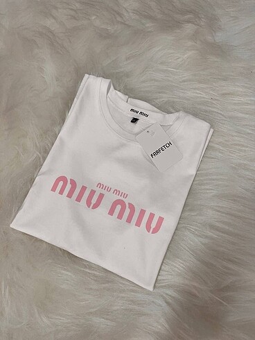 m Beden beyaz Renk Mıu MIu yetişkin Tshirt