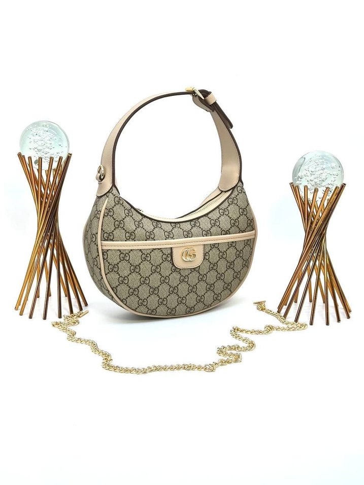 Zincir Detaylı Bej Modern Klasik Kadın Çanta - Görsel 3