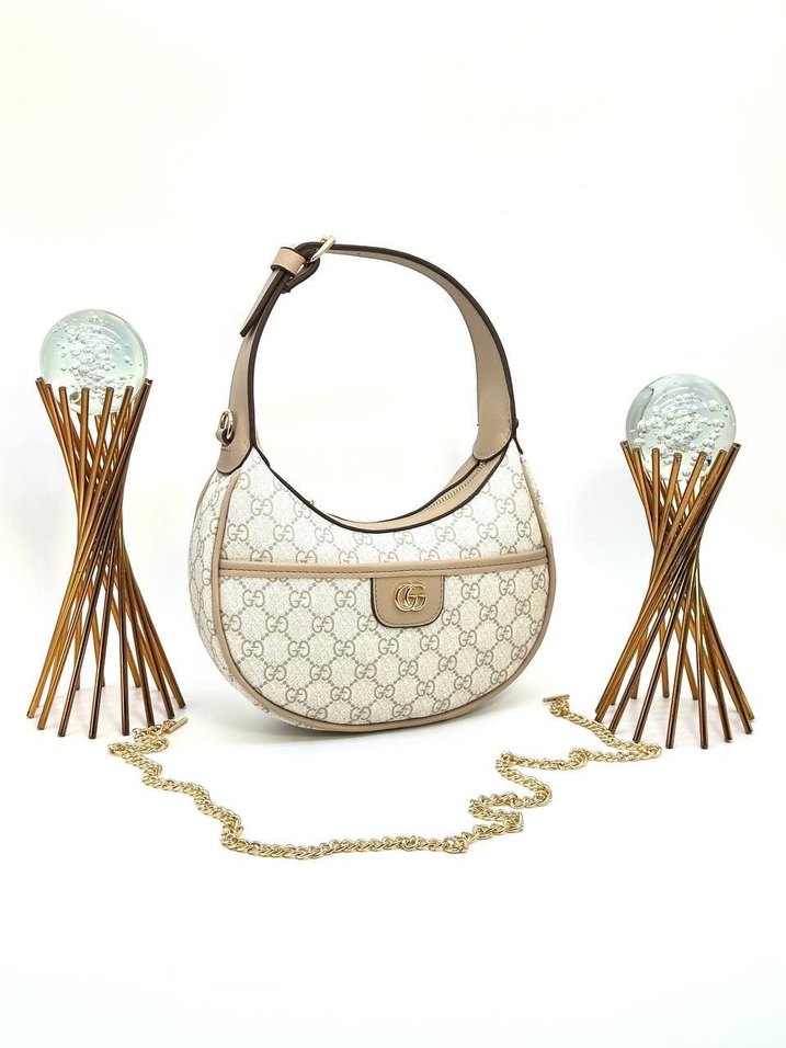 Zincir Detaylı Bej Modern Klasik Kadın Çanta - Görsel 2