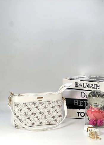 Kahverengi Deri Baskılı Askılı Çanta - Görsel 6