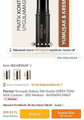 Flormar flormar kontür stik