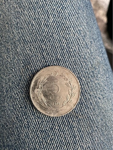  Beden gri Renk madeni para
