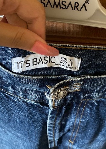 32 Beden Lacivert Kadın Denim Pantolon