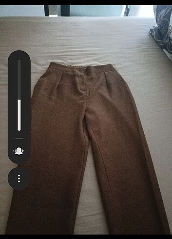 36 Beden Koton kırçıllı kahverengi pantolon