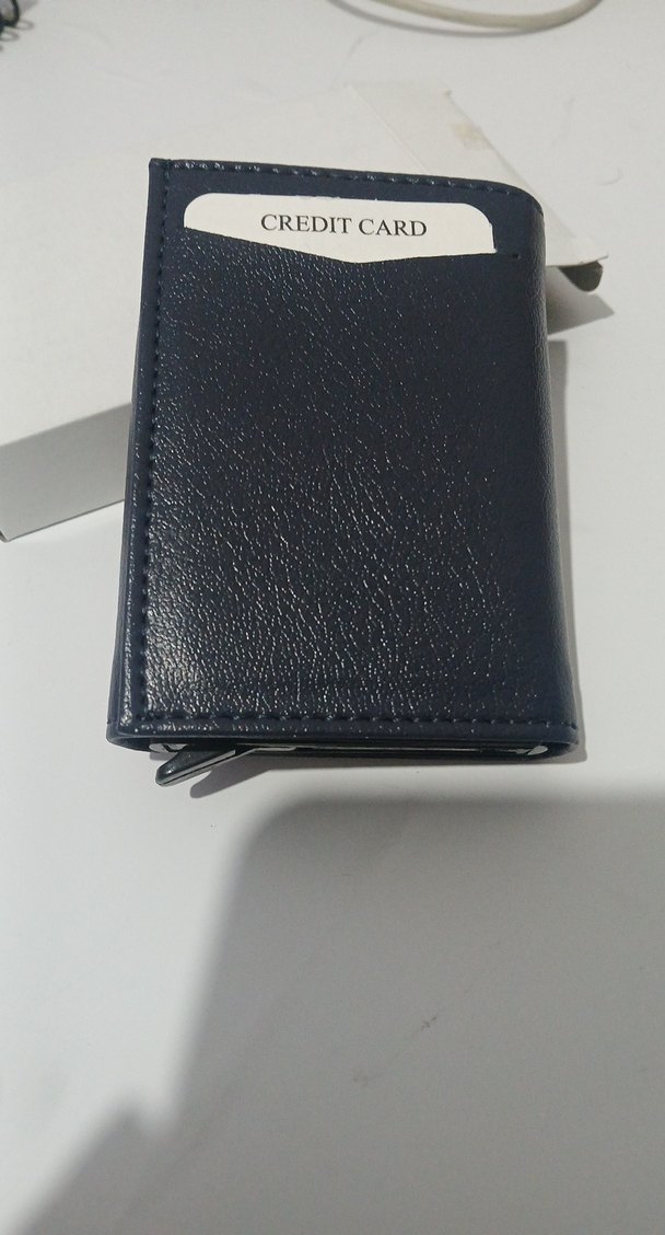 Siyah Minimalist  mekanizmalı Erkek Cüzdanı - Görsel 2