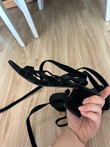 39 Beden siyah Renk Topuklu Sandalet