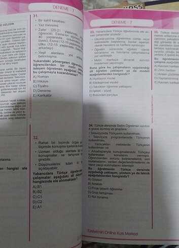  Cba akademi dtb ve alan denemesi