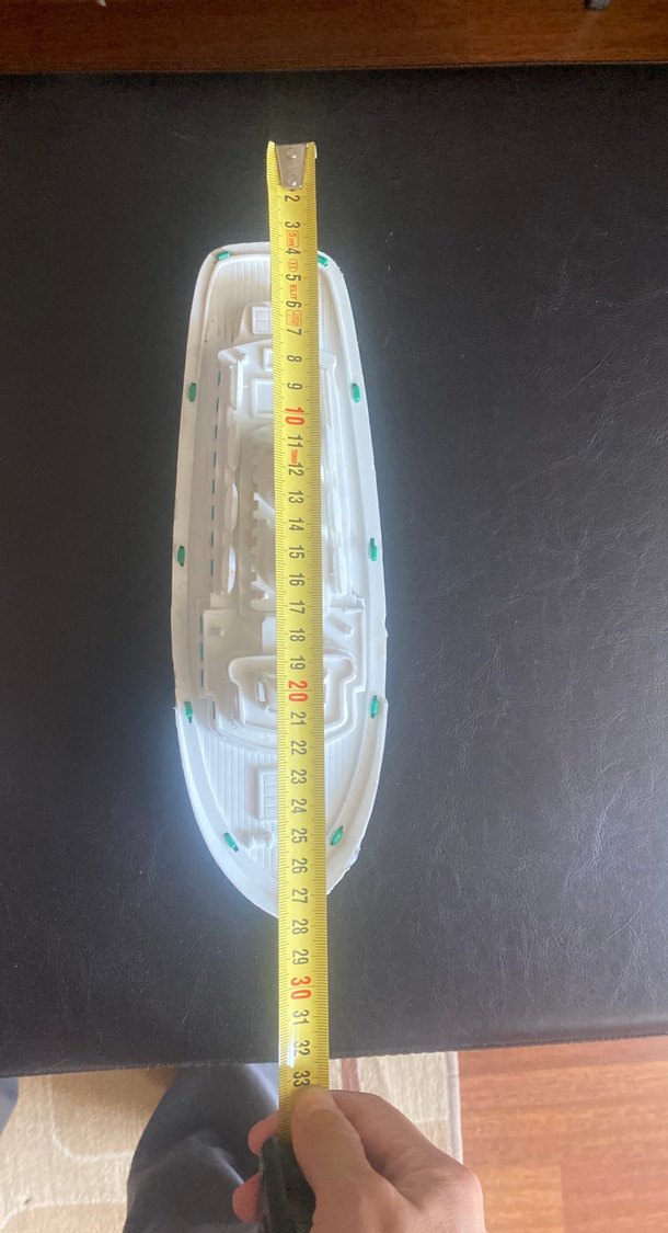 Plastik Beyaz yeşil oyuncak Gemi - Görsel 2