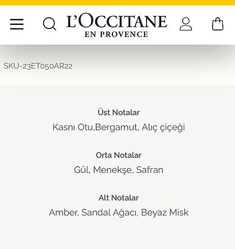 Beden L?Occitane Arlesienne Parfüm 50ml