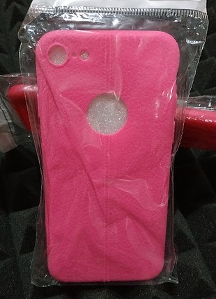 iPhone 7 Deri Dokulu Silikon Kılıf