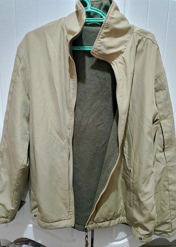 Bej Erkek Fermuarlı Günlük Ceket - Görsel 2