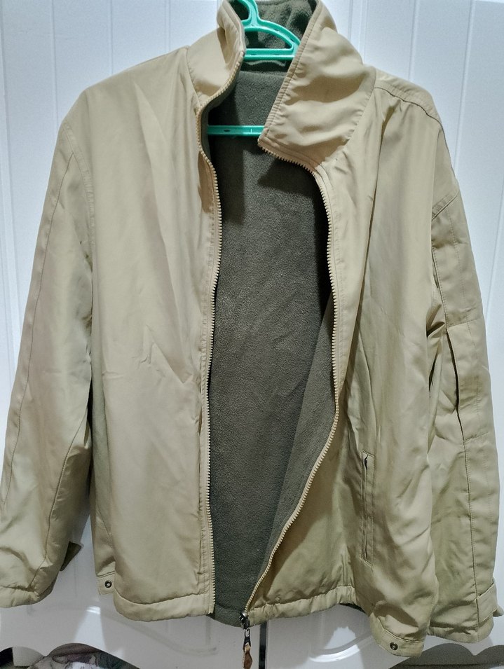 Bej Erkek Fermuarlı Günlük Ceket - Görsel 2