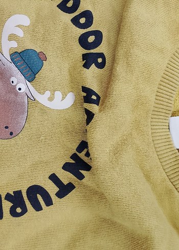 Sarı kız Çocuk Sweatshirt - Görsel 4