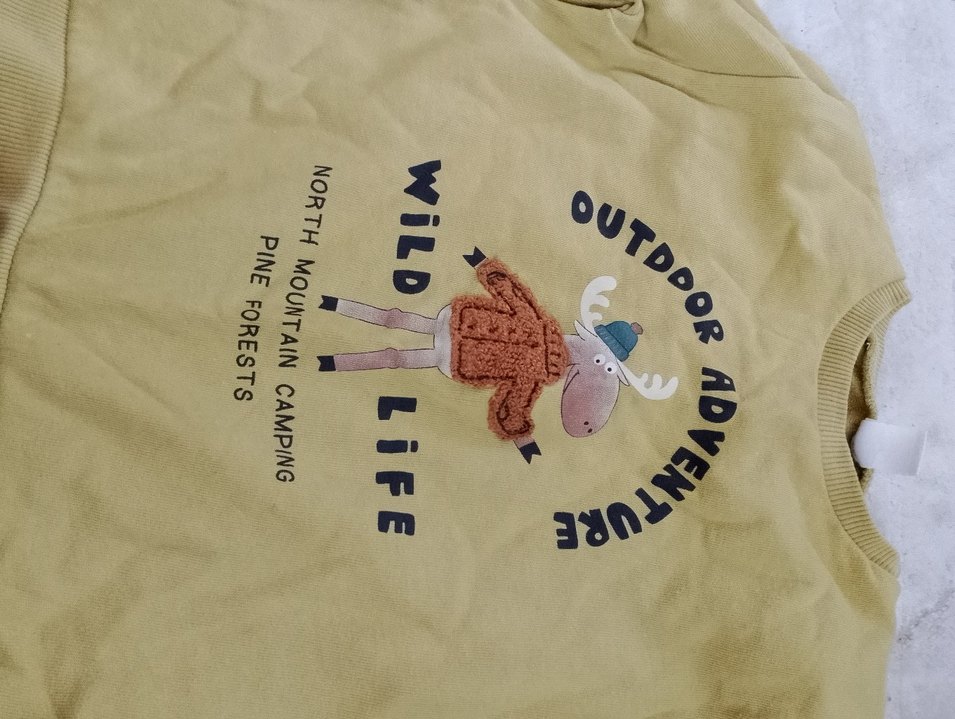 Sarı kız Çocuk Sweatshirt - Görsel 3