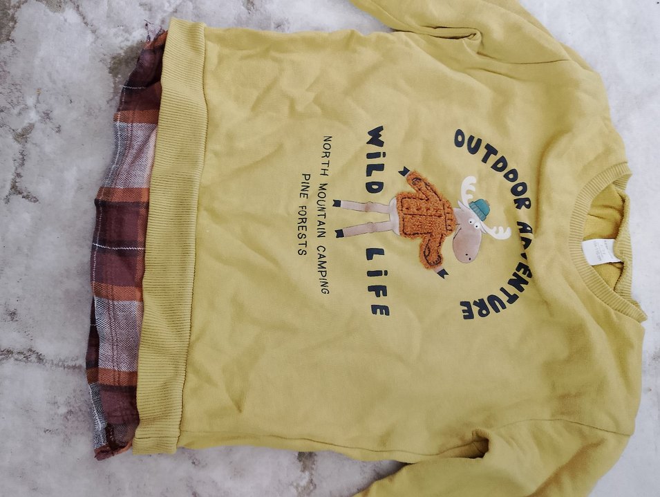 Sarı kız Çocuk Sweatshirt - Görsel 2