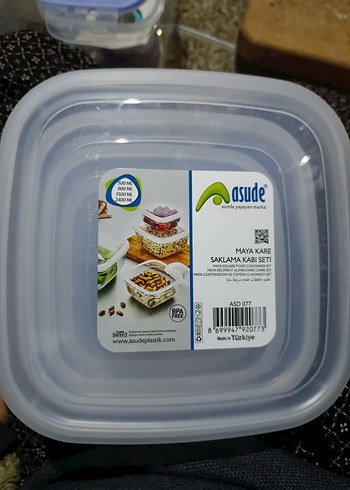 Asude 3'lü Büyük Saklama Kabı Seti Mor - Görsel 3