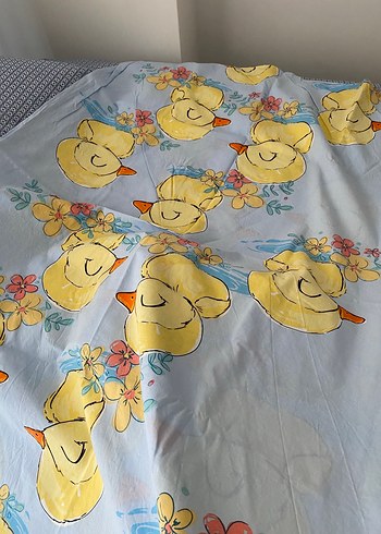 Sarı Baskılı Pamuklu Çocuk Nevresim Seti - Görsel 3