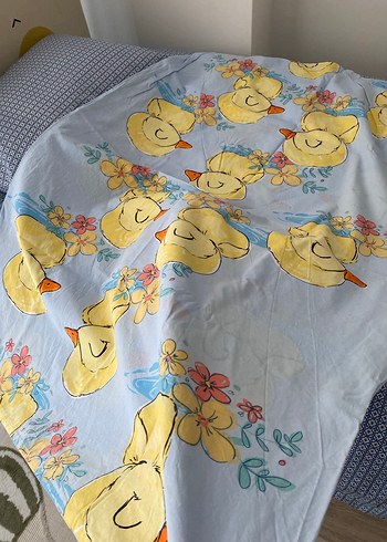 Sarı Baskılı Pamuklu Çocuk Nevresim Seti - Görsel 2