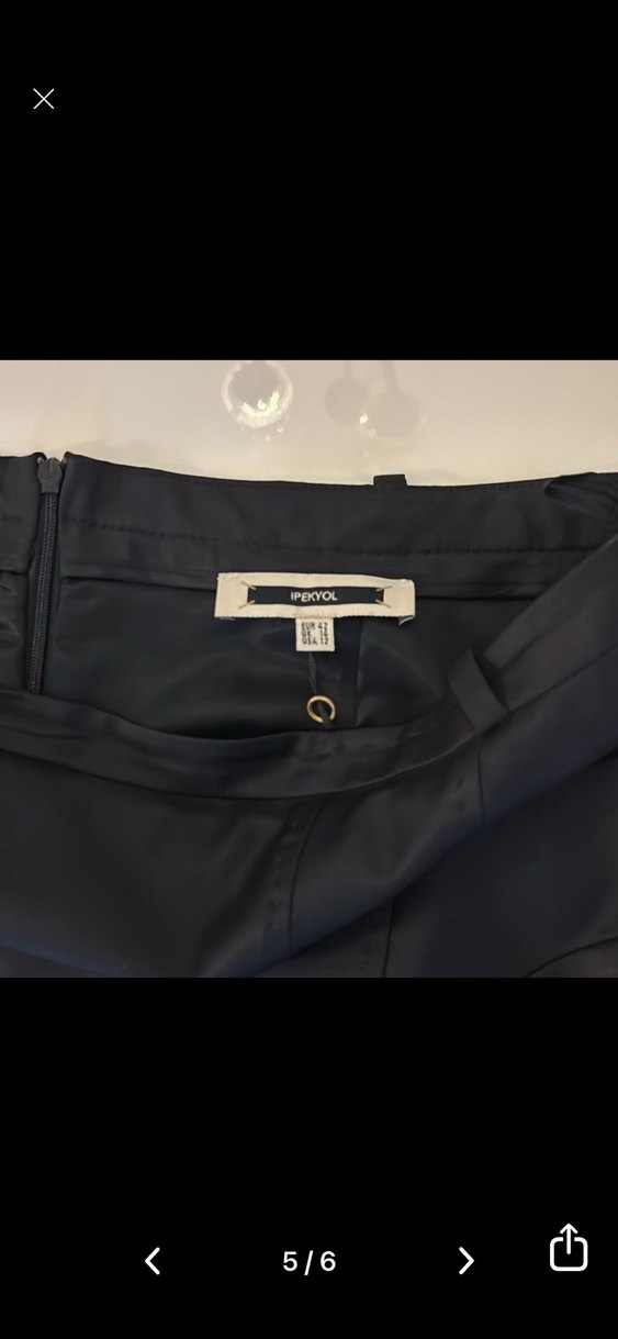 Düğmeli Kadın Kumaş Pantolon - İpekyol - Görsel 5