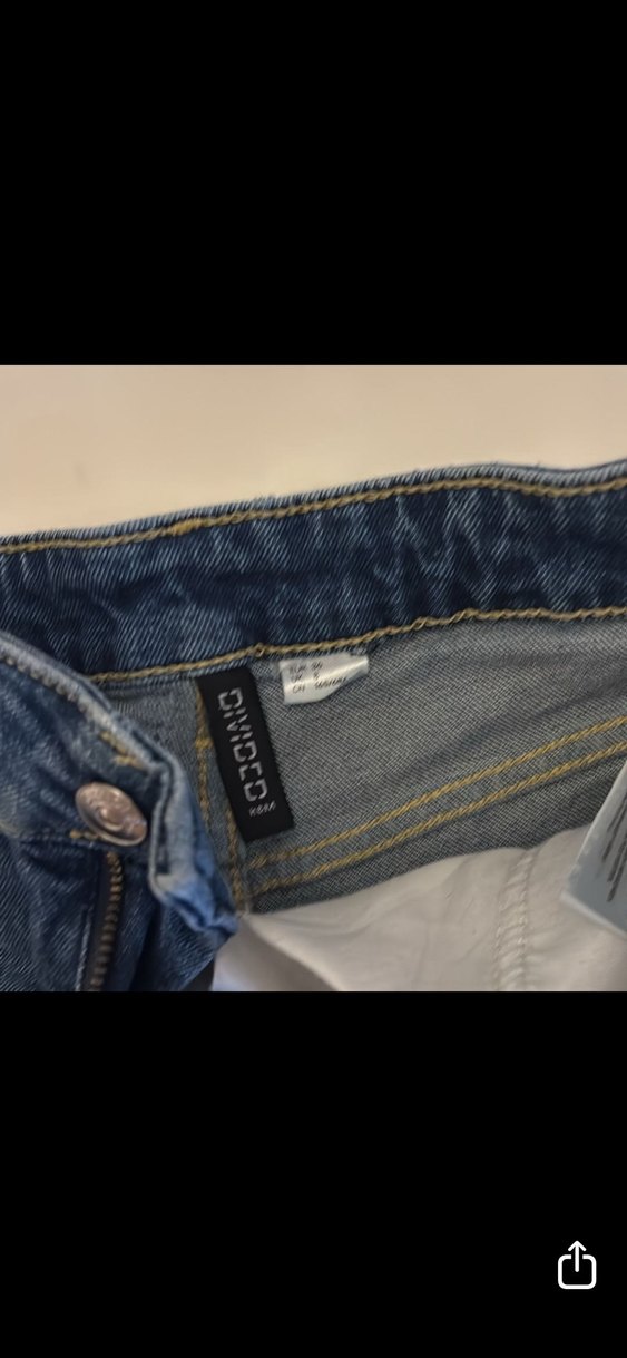Kadın Mavi Mini Denim Şort - Görsel 2