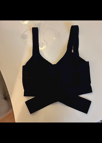 Siyah V Yaka Kemerli Mini Büstiyer - Görsel 4