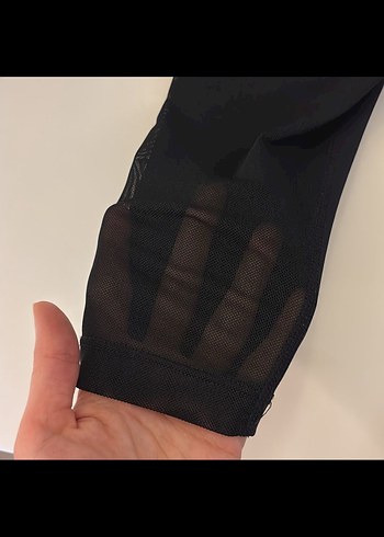 Siyah Nike Pro Elastik Belli Spor Tayt - Görsel 6