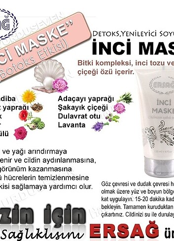  Beden ERSAĞ İNCİ MASKE